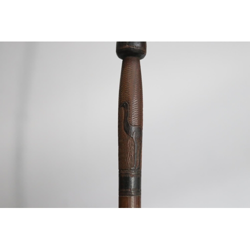 733 - Australian motif walking stick, approx 94cm L