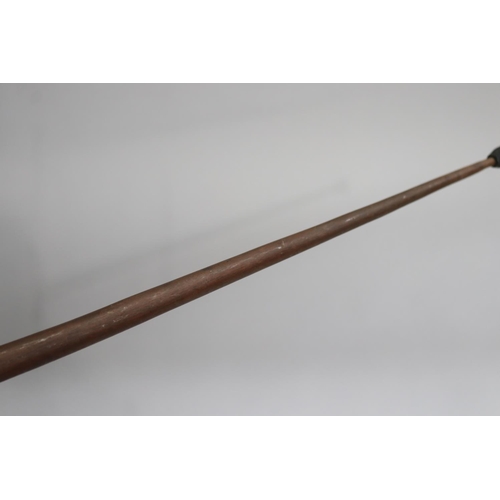 734 - Walking stick with mushroom handle, approx 87cm L