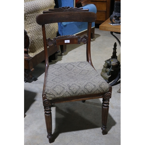 228 - Antique William IV rosewood side chair