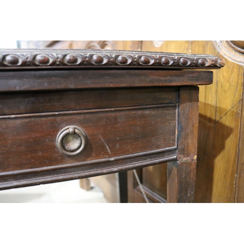 340 - Edwardian fold over games table, 
approx 75cm H x 76cm W x 44cm D