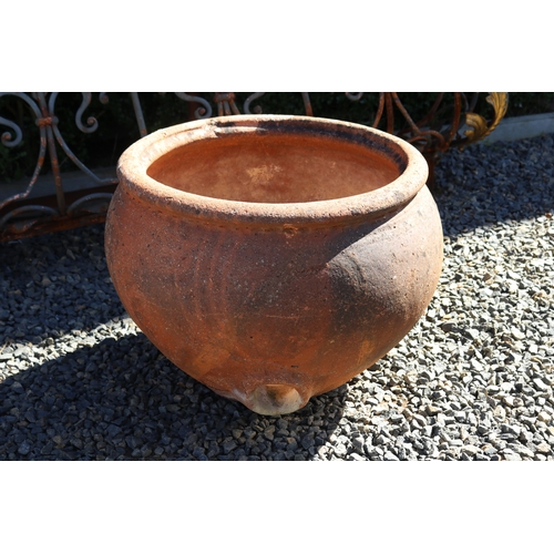 797 - Antique French terracotta vessel with spout