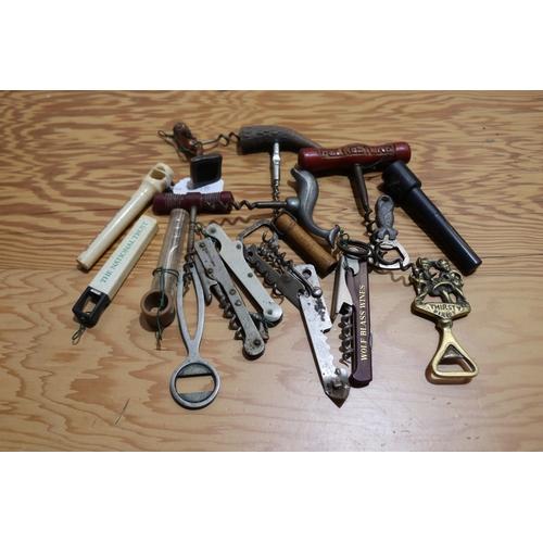 745 - Assortment of corkscrews and bottle openers