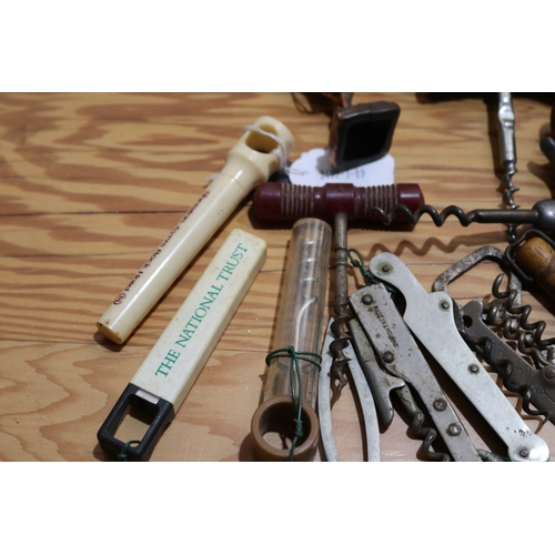 745 - Assortment of corkscrews and bottle openers