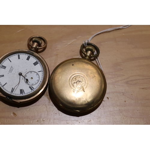 751 - Two antique fob watches unknown working order, needs repairs (2)