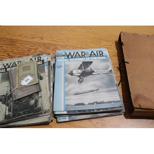 753 - Run of War in the Air - aerial wonders of our time, along with a work book identity book, National I... 