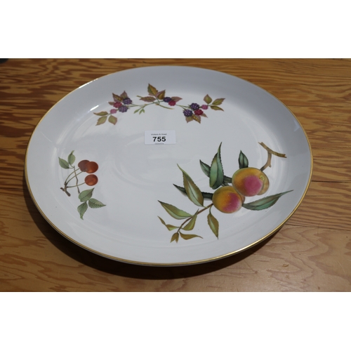 755 - Royal Worcester Evesham oval platter
