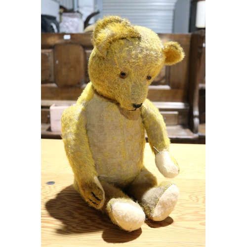 775 - Vintage jointed teddy bear with a hump