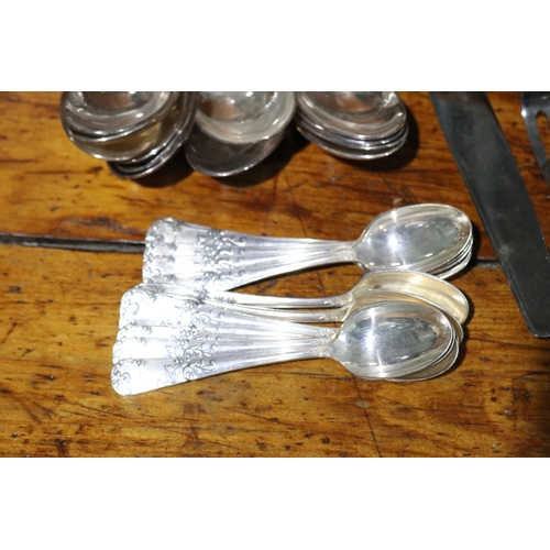 788 - Antique French silver plated flatware service