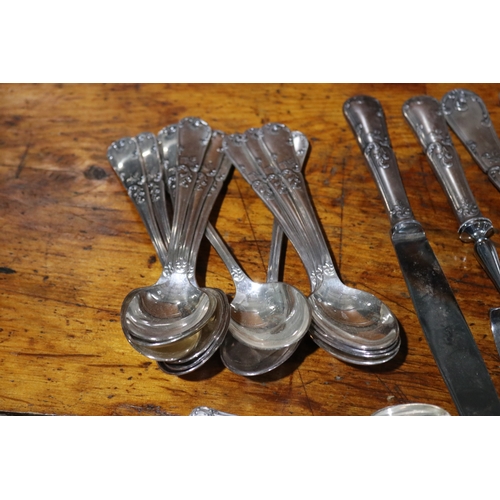 788 - Antique French silver plated flatware service