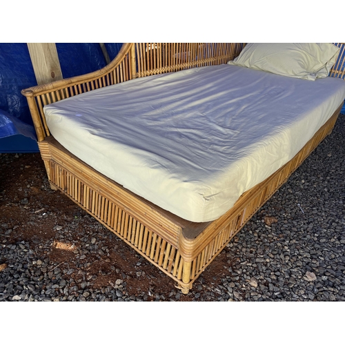 818 - Australian made cane day bed, by Feature cane company Sydney. See label