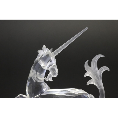5 - Swarovski crystal unicorn figure, approx 11cm H