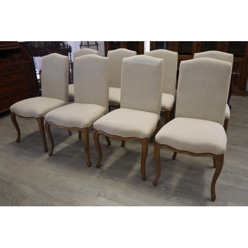 100 - Set of eight French style upholstered dining chairs (8)