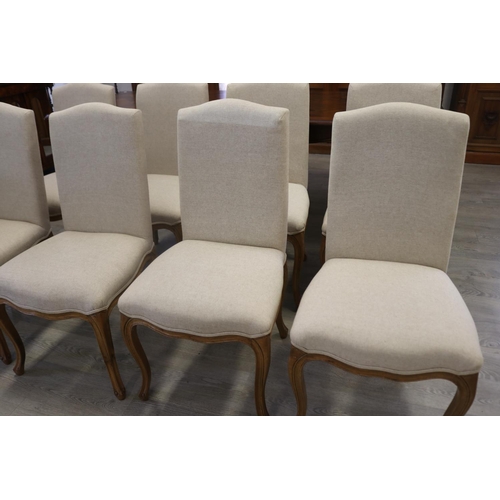 100 - Set of eight French style upholstered dining chairs (8)