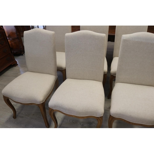 100 - Set of eight French style upholstered dining chairs (8)