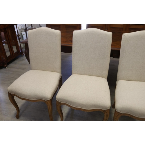 100 - Set of eight French style upholstered dining chairs (8)