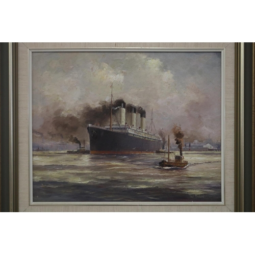 91 - Ian Hansen (1948-.) Australia, Afternoon Departure, oil on board, signed lower right, approx 29.5cm ... 