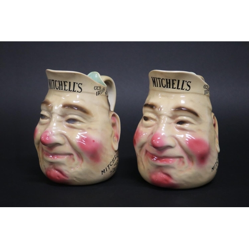 152 - Pair of Mitchell's Old Irish Whisky jugs, approx 16cm H (2)