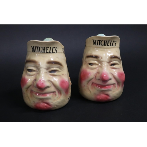 152 - Pair of Mitchell's Old Irish Whisky jugs, approx 16cm H (2)