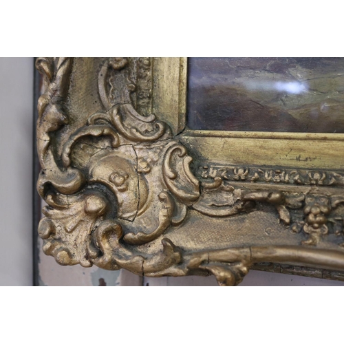 283 - Antique early 19th century French school, oil on panel, unsigned, mounted in original frame, picture... 