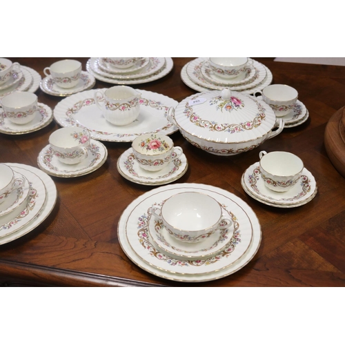 104 - Royal Worcester Bournemouth part dinner service for six to include entree and dinner plates, soup bo... 