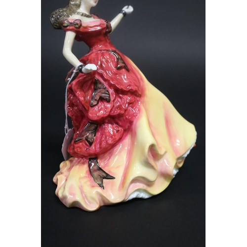 135 - Royal Doulton Figure Of The Year Belle 1996 HN3703, approx 22cm H