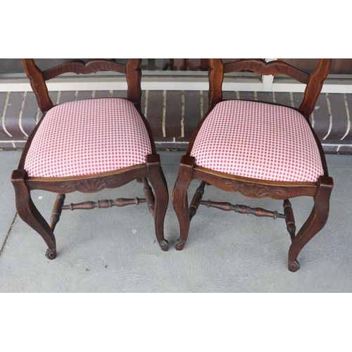 290 - Pair of French oak country chairs (2)