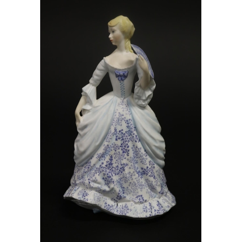 338 - Royal Worcester Invitation Age of Romance figure, approx 18cm H