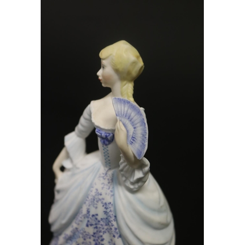 338 - Royal Worcester Invitation Age of Romance figure, approx 18cm H