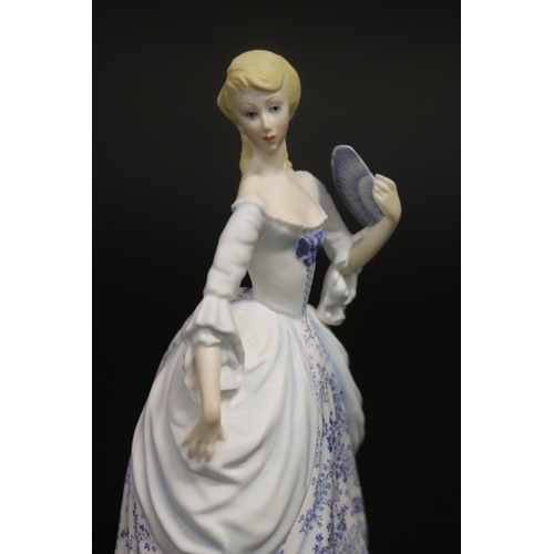 338 - Royal Worcester Invitation Age of Romance figure, approx 18cm H