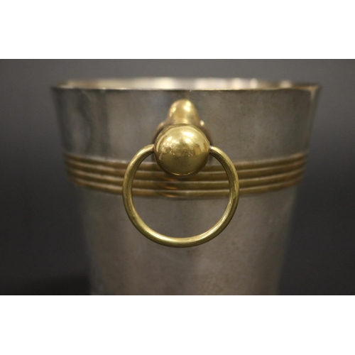 343 - Vintage French miniature ice bucket, approx 14cm H x 14cm Dia