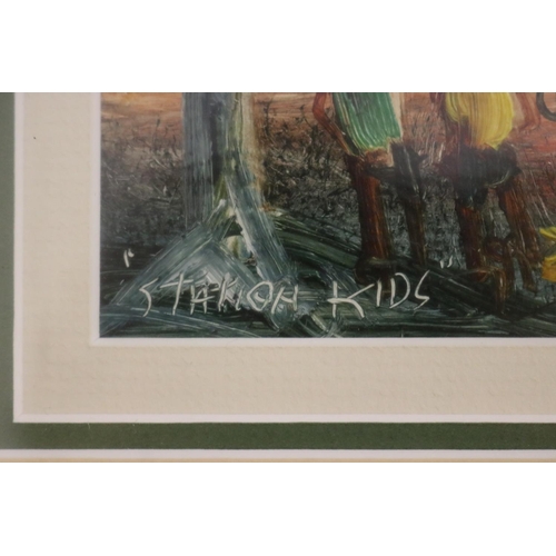 441 - Kevin Charles (Pro) Hart (1928-2006) Australia. Station Kids, oil on board, signed lower right, appr... 