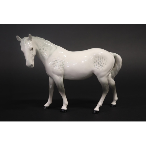 310 - Three medium sized Beswick horses, one in grey white the other back, approx 17.5cm H & 19cm H (3)