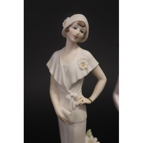 346 - Three figures, Coalport, Capodimonte & Giuseppe Armani, approx 26cm H and shorter (3)