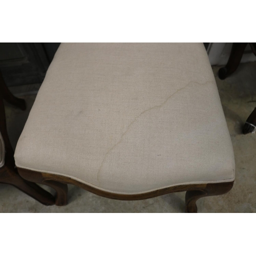 371 - Pair of French style upholstered dining chairs (2)