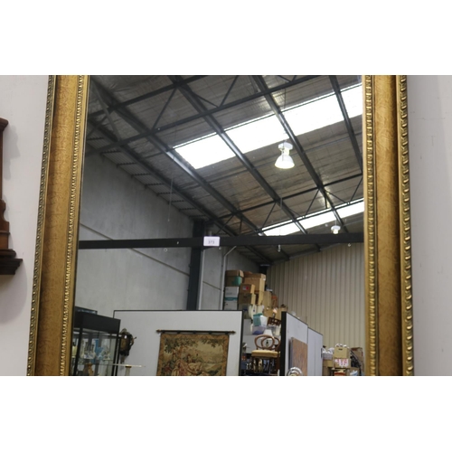 373 - Modern large gilt surround mirror, approx 152cm x 95cm