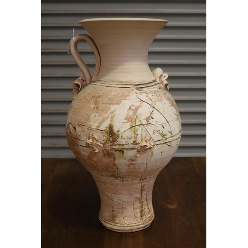 403 - Large decorative pottery vase, approx 58cm H