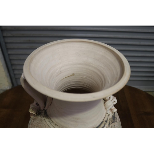 403 - Large decorative pottery vase, approx 58cm H