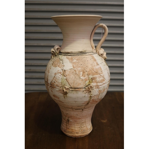 403 - Large decorative pottery vase, approx 58cm H