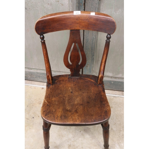 413 - Antique English cottage chair