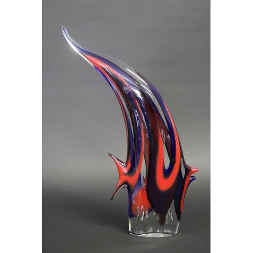 448 - Large art glass fish, approx 41cm H