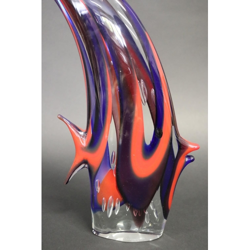 448 - Large art glass fish, approx 41cm H
