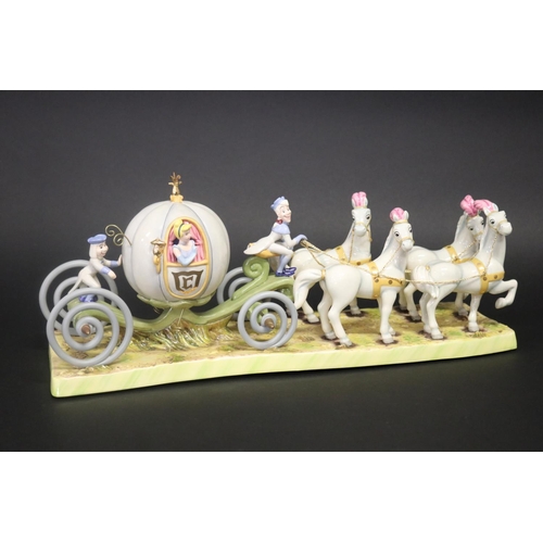 102 - Royal Doulton Disney Cinderella Off to the Ball Carriage CN8, #1005, approx 18cm H x 43cm L