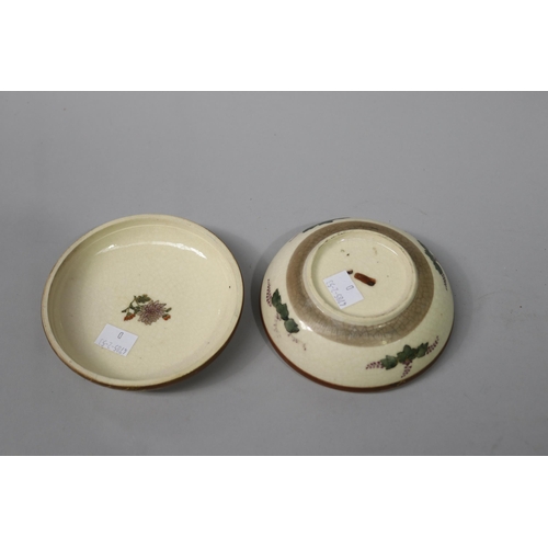 147 - Satsuma pottery lidded circular box, approx 6cm H x 13cm Dia