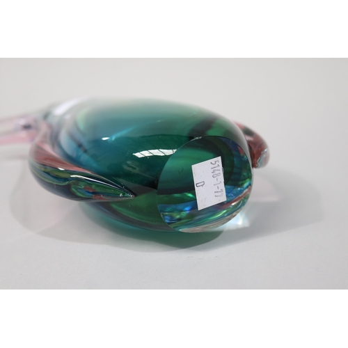 4 - Murano Sommerso three colour Art Glass  Vase , approx 26cm H