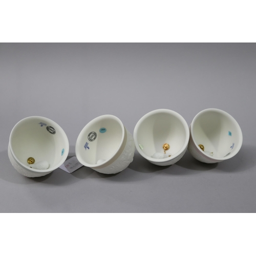 56 - Set of four LLadro porcelain bells 1991, 92, 93, 94, each approx 8cm H x 8cm Dia (4)