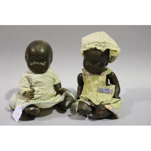 183 - Two vintage baby dolls, approx 30cm H each
