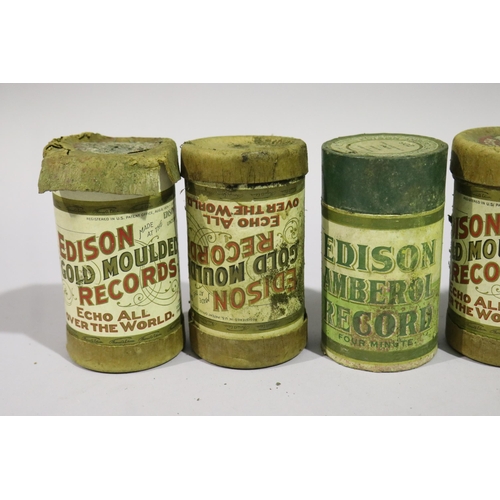 186 - Assortment of Edison cylinders, approx 12cm H each (8)