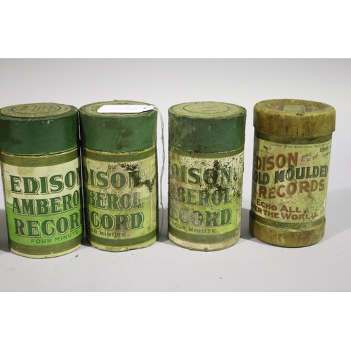 186 - Assortment of Edison cylinders, approx 12cm H each (8)