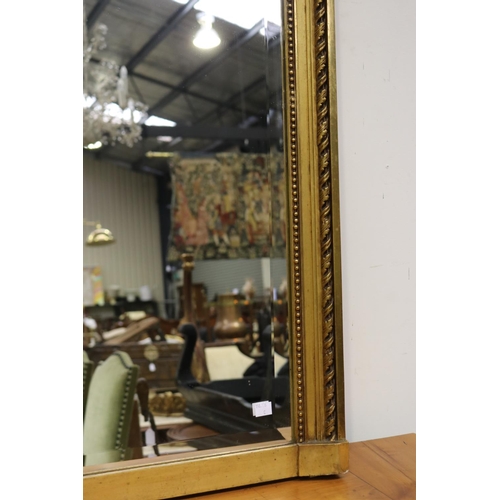 153 - French Louis XVI style salon mirror, approx 142cm H x 80cm W