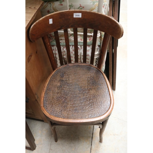 588 - Antique bentwood chair, approx 80cm H x 44cm W